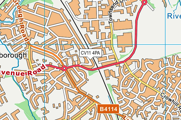 CV11 4PA map - OS VectorMap District (Ordnance Survey)