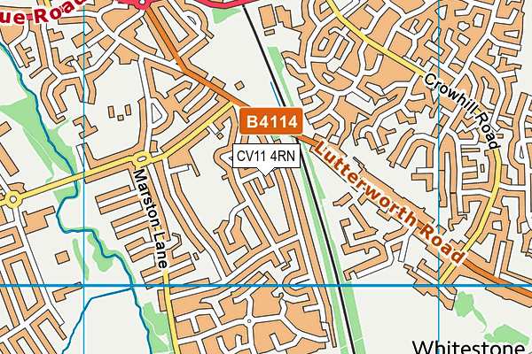 CV11 4RN map - OS VectorMap District (Ordnance Survey)