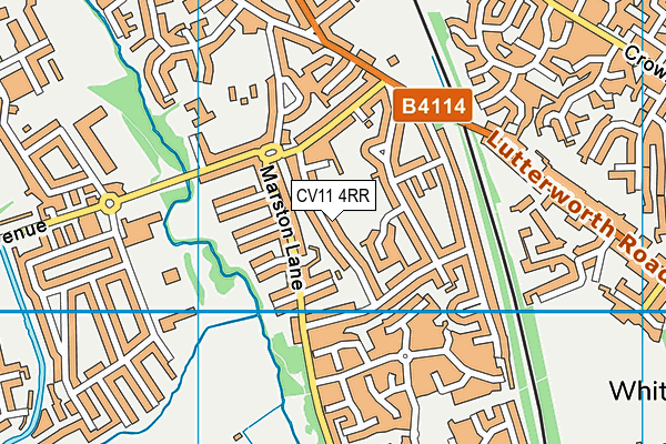 CV11 4RR map - OS VectorMap District (Ordnance Survey)