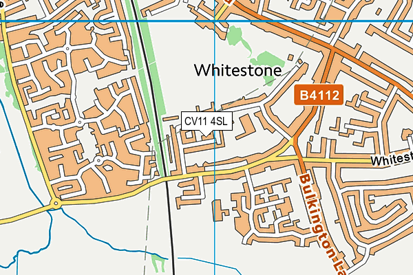 CV11 4SL map - OS VectorMap District (Ordnance Survey)