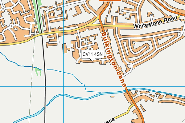 CV11 4SN map - OS VectorMap District (Ordnance Survey)