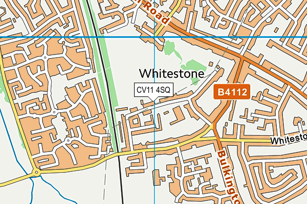 Whitestone Infant School map (CV11 4SQ) - OS VectorMap District (Ordnance Survey)