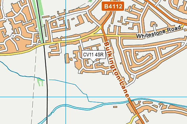 CV11 4SR map - OS VectorMap District (Ordnance Survey)