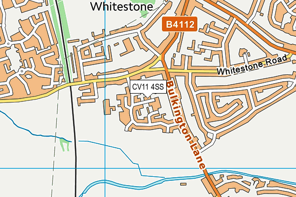 CV11 4SS map - OS VectorMap District (Ordnance Survey)