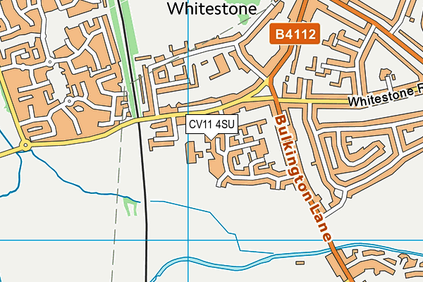CV11 4SU map - OS VectorMap District (Ordnance Survey)