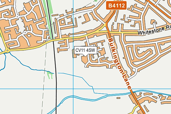 CV11 4SW map - OS VectorMap District (Ordnance Survey)