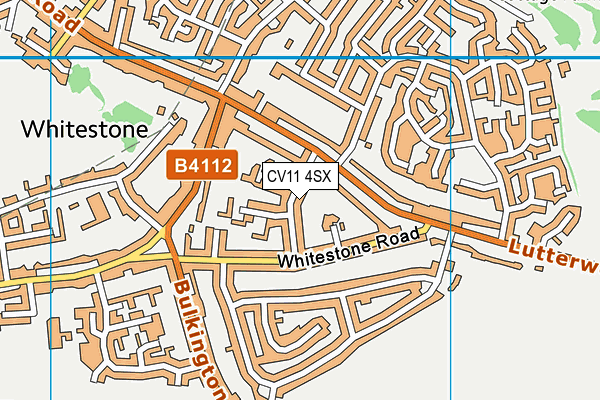 CV11 4SX map - OS VectorMap District (Ordnance Survey)