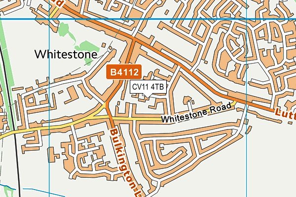 CV11 4TB map - OS VectorMap District (Ordnance Survey)