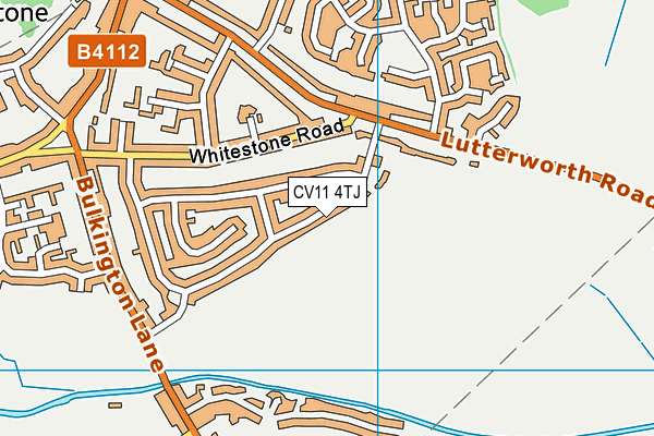 CV11 4TJ map - OS VectorMap District (Ordnance Survey)