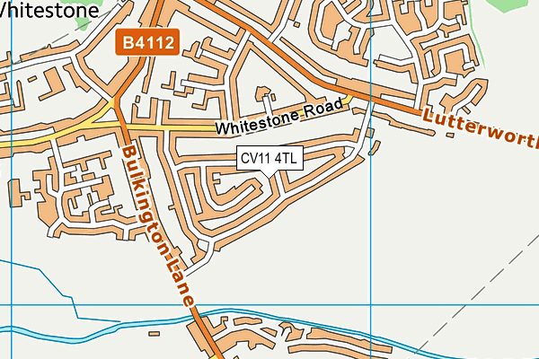 CV11 4TL map - OS VectorMap District (Ordnance Survey)