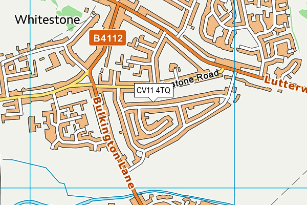 CV11 4TQ map - OS VectorMap District (Ordnance Survey)