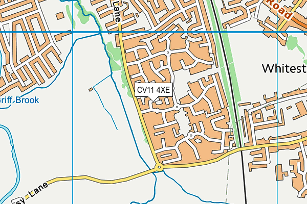 CV11 4XE map - OS VectorMap District (Ordnance Survey)