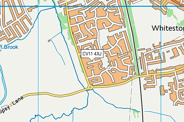 CV11 4XJ map - OS VectorMap District (Ordnance Survey)