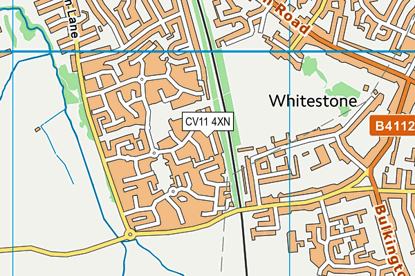 CV11 4XN map - OS VectorMap District (Ordnance Survey)