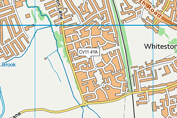 CV11 4YA map - OS VectorMap District (Ordnance Survey)