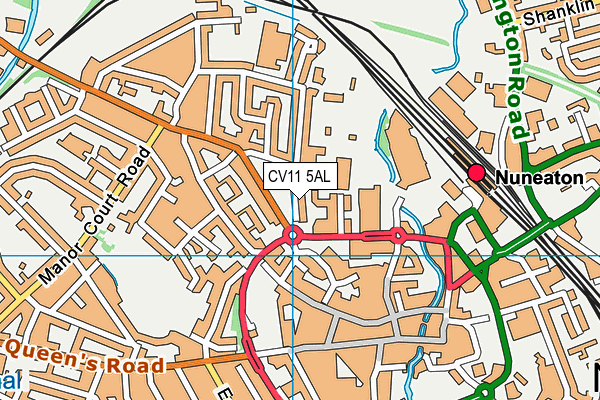 CV11 5AL map - OS VectorMap District (Ordnance Survey)