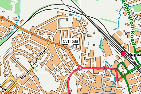 CV11 5BB map - OS VectorMap District (Ordnance Survey)