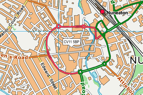 CV11 5BP map - OS VectorMap District (Ordnance Survey)