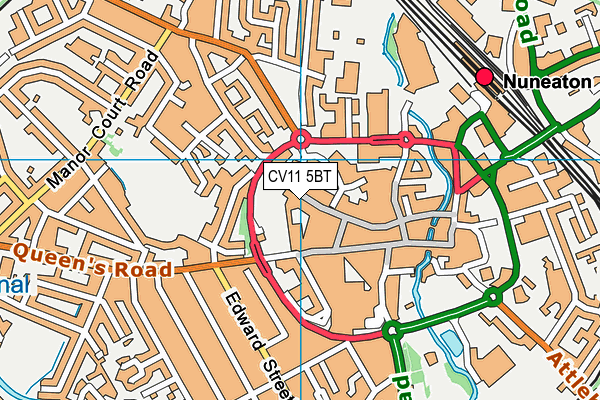 CV11 5BT map - OS VectorMap District (Ordnance Survey)