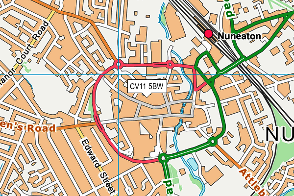 CV11 5BW map - OS VectorMap District (Ordnance Survey)