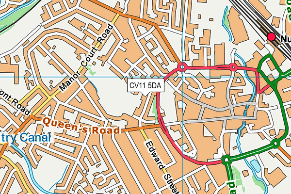 CV11 5DA map - OS VectorMap District (Ordnance Survey)