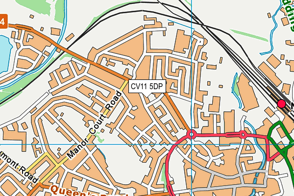 CV11 5DP map - OS VectorMap District (Ordnance Survey)