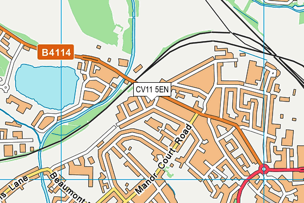 CV11 5EN map - OS VectorMap District (Ordnance Survey)