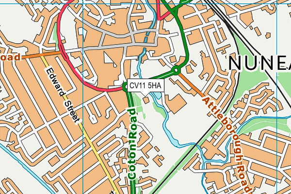 CV11 5HA map - OS VectorMap District (Ordnance Survey)