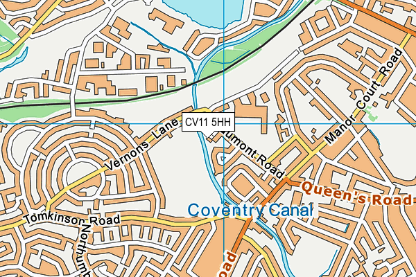 CV11 5HH map - OS VectorMap District (Ordnance Survey)