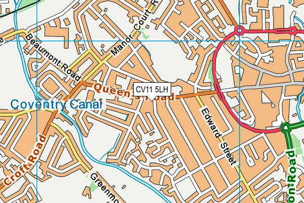 CV11 5LH map - OS VectorMap District (Ordnance Survey)