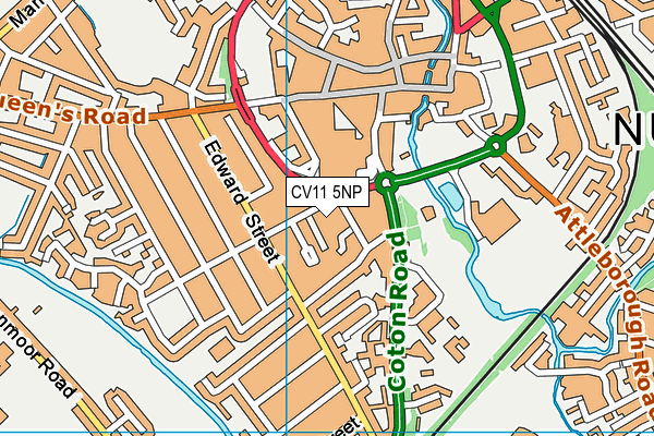 CV11 5NP map - OS VectorMap District (Ordnance Survey)