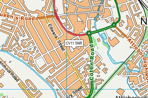 CV11 5NR map - OS VectorMap District (Ordnance Survey)