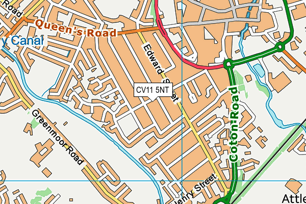 CV11 5NT map - OS VectorMap District (Ordnance Survey)