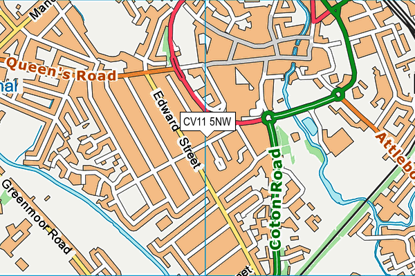 CV11 5NW map - OS VectorMap District (Ordnance Survey)