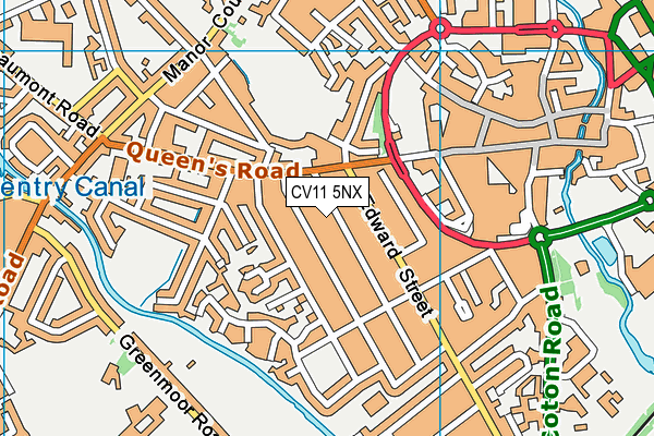 CV11 5NX map - OS VectorMap District (Ordnance Survey)