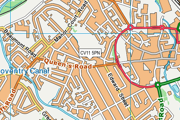 CV11 5PN map - OS VectorMap District (Ordnance Survey)