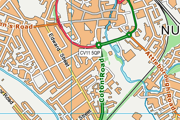 CV11 5QP map - OS VectorMap District (Ordnance Survey)