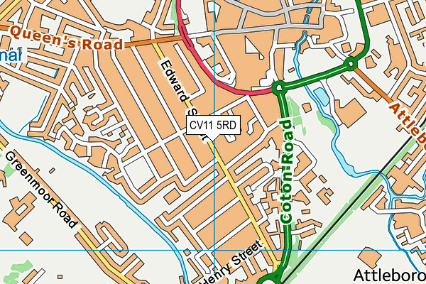 Edward Street Daycare Centre map (CV11 5RD) - OS VectorMap District (Ordnance Survey)