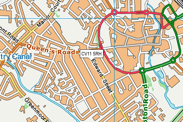 CV11 5RH map - OS VectorMap District (Ordnance Survey)