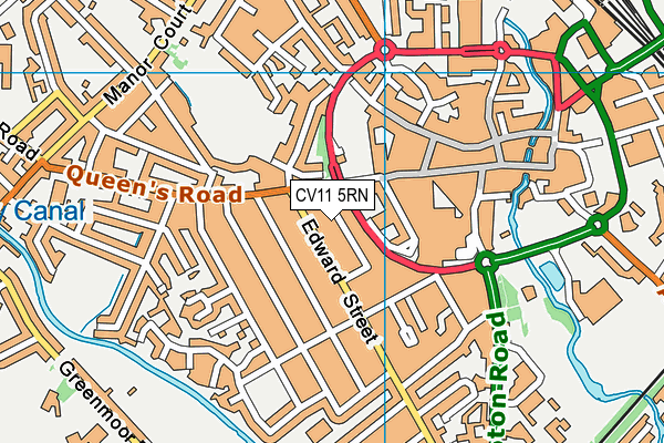 CV11 5RN map - OS VectorMap District (Ordnance Survey)