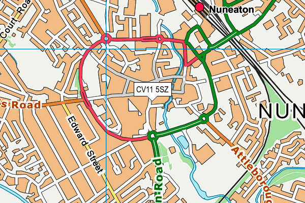 CV11 5SZ map - OS VectorMap District (Ordnance Survey)