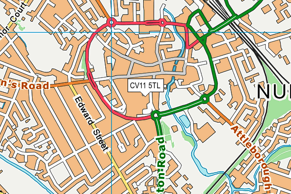 CV11 5TL map - OS VectorMap District (Ordnance Survey)