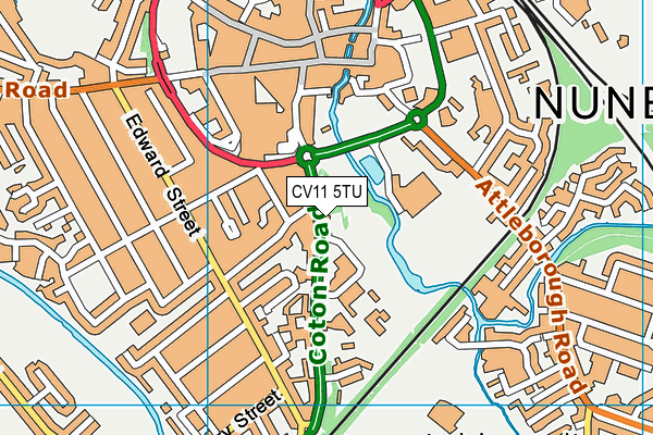 CV11 5TU map - OS VectorMap District (Ordnance Survey)