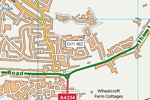 CV11 6EZ map - OS VectorMap District (Ordnance Survey)