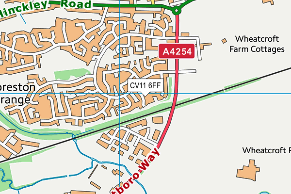 CV11 6FF map - OS VectorMap District (Ordnance Survey)