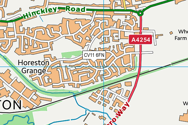 CV11 6FN map - OS VectorMap District (Ordnance Survey)