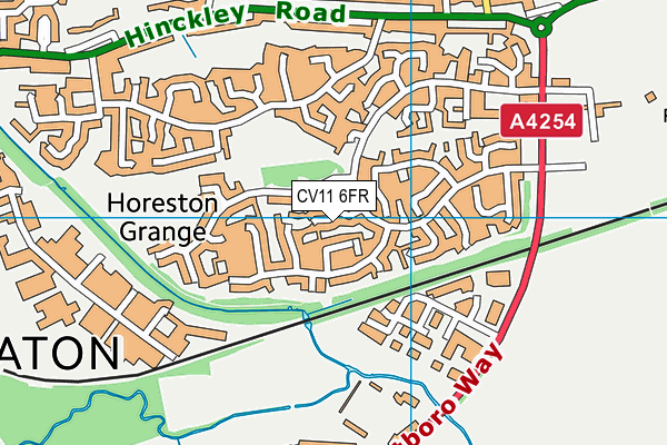 CV11 6FR map - OS VectorMap District (Ordnance Survey)