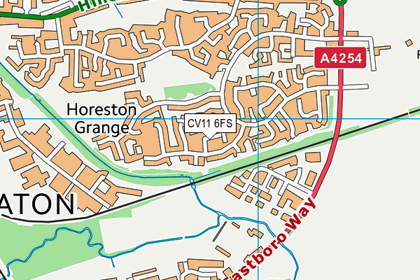 CV11 6FS map - OS VectorMap District (Ordnance Survey)