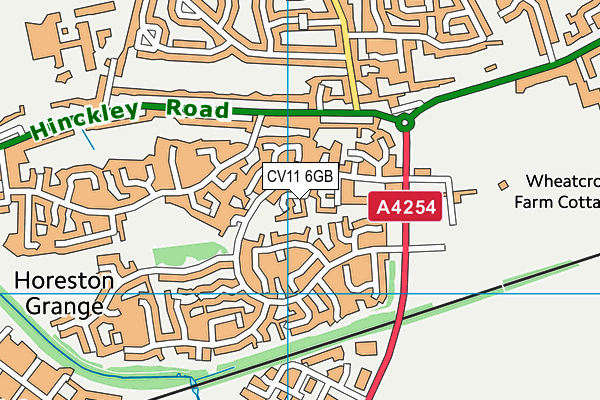 CV11 6GB map - OS VectorMap District (Ordnance Survey)