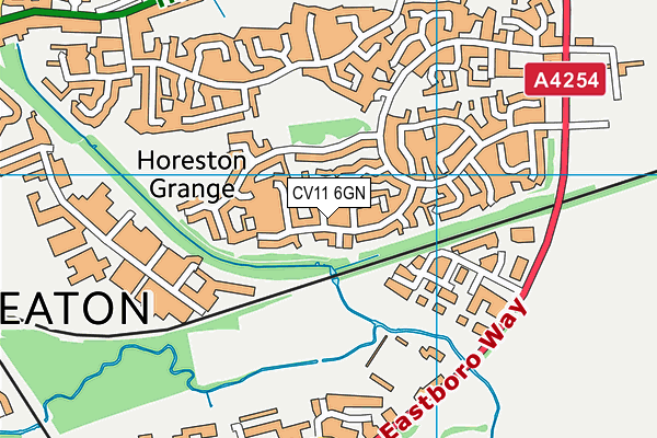 CV11 6GN map - OS VectorMap District (Ordnance Survey)